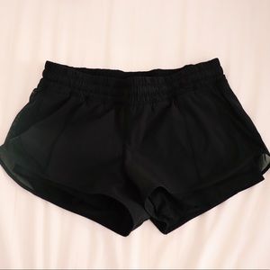 Black Lululemon athletic shorts w/ Spanks